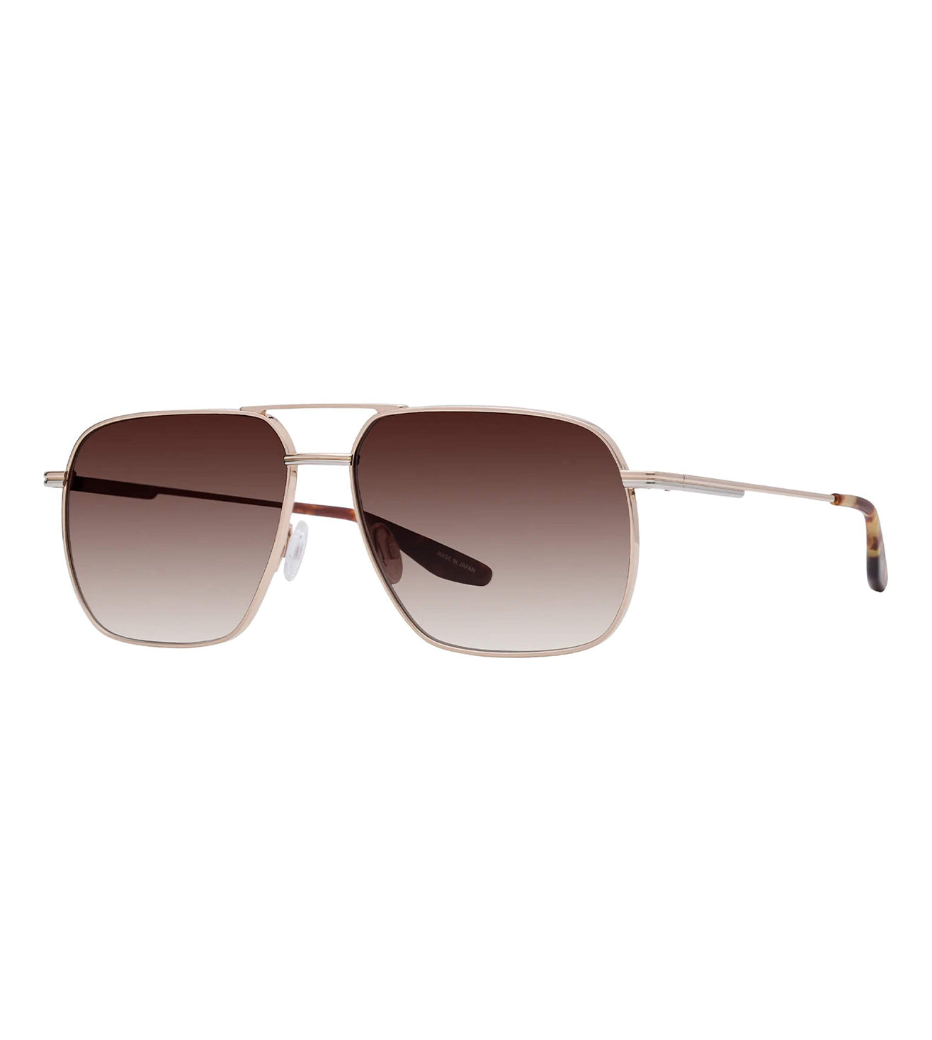 Barton Perreira Men's Brown Aviator Sunglasses