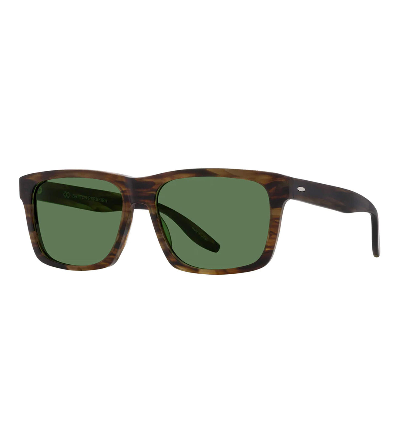 Barton Perreira Men's Green Square Sunglasses
