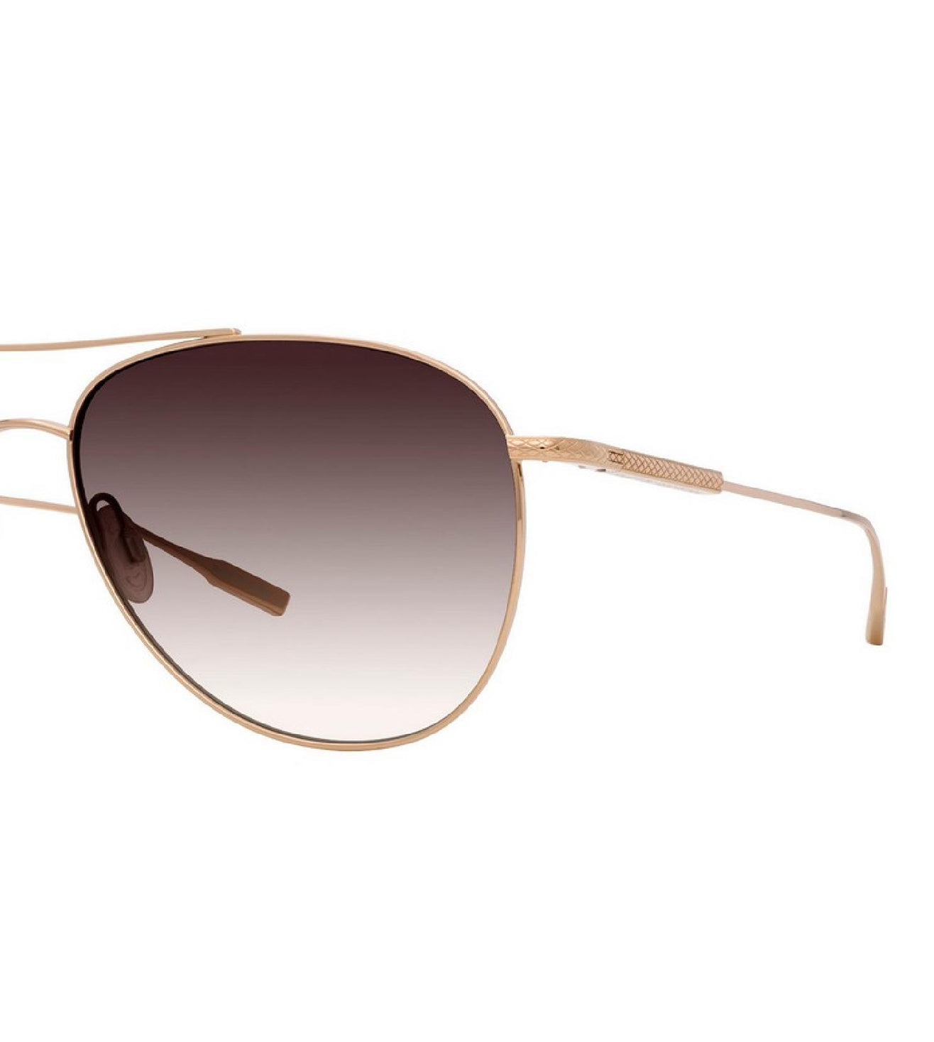 Barton Perreira Men's Brown  Aviator Sunglasses