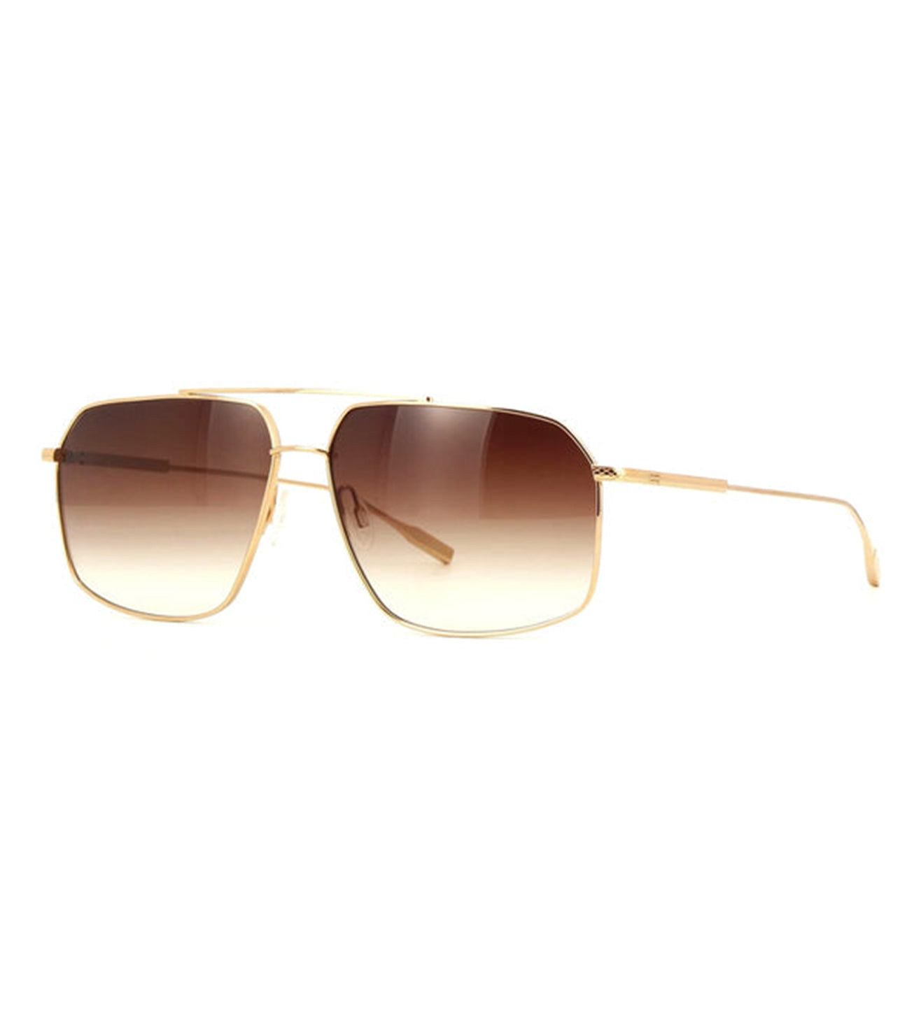 Barton Perreira Men's Brown Gradient Aviator Sunglasses