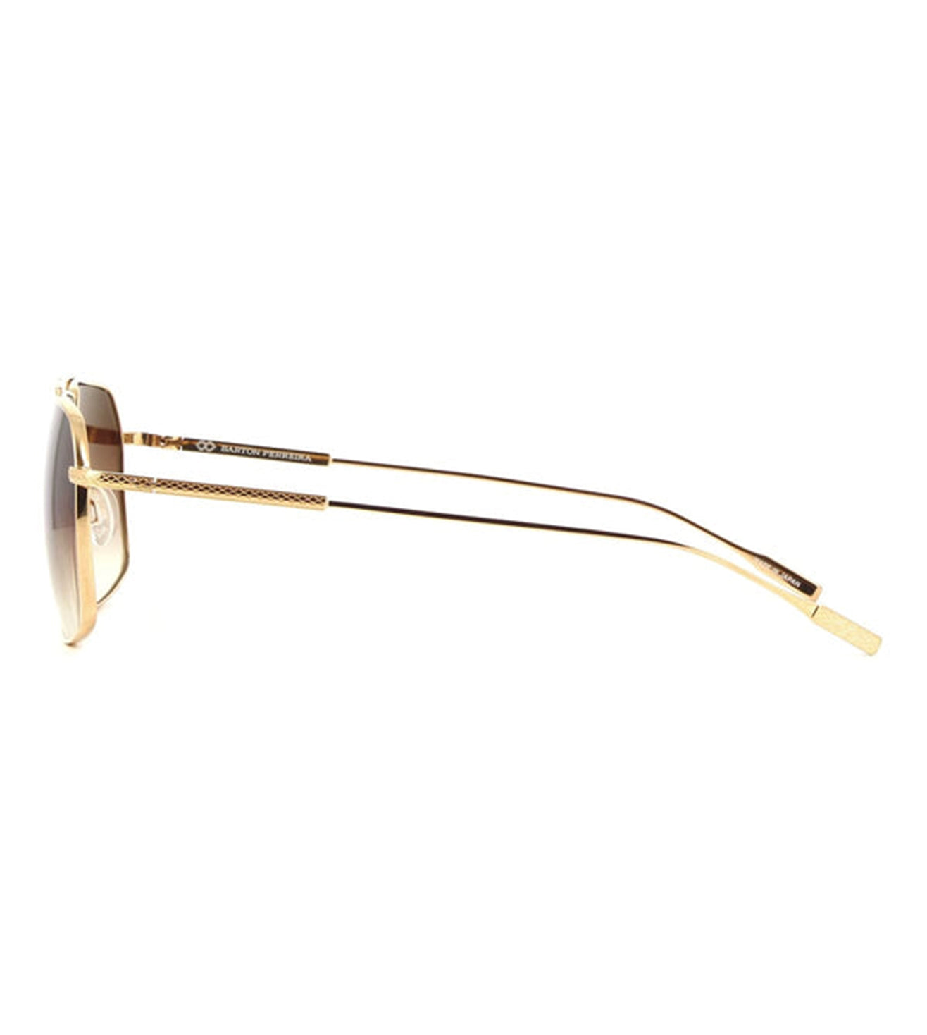 Barton Perreira Men's Brown Gradient Aviator Sunglasses