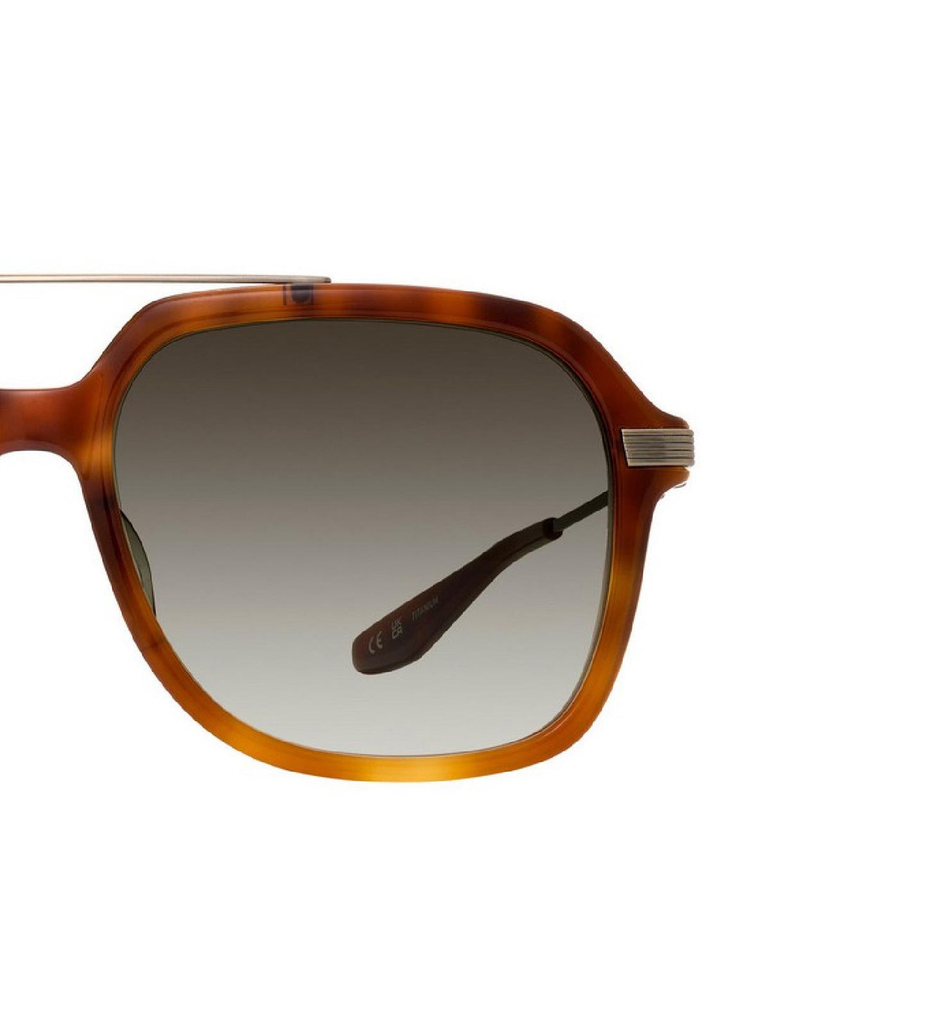 Barton Perreira Men's Green Square Sunglasses