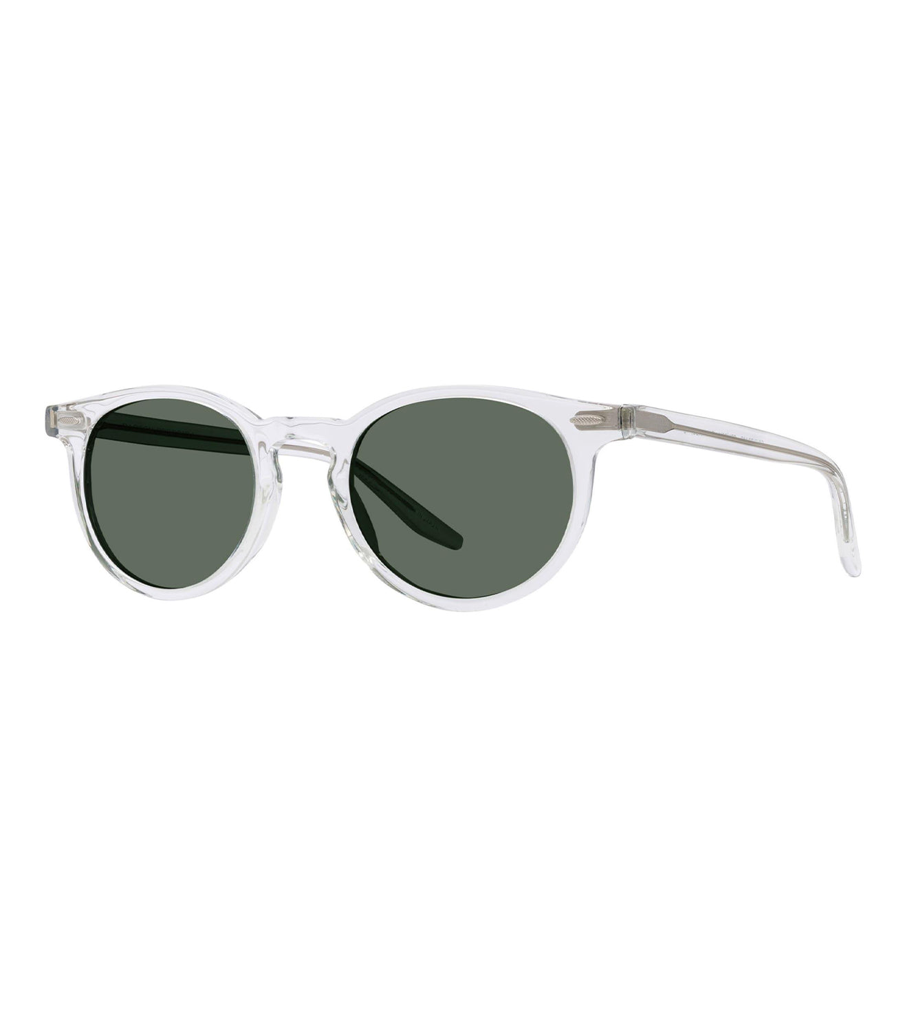 Barton Perreira Unisex Green Smoke Round Sunglasses