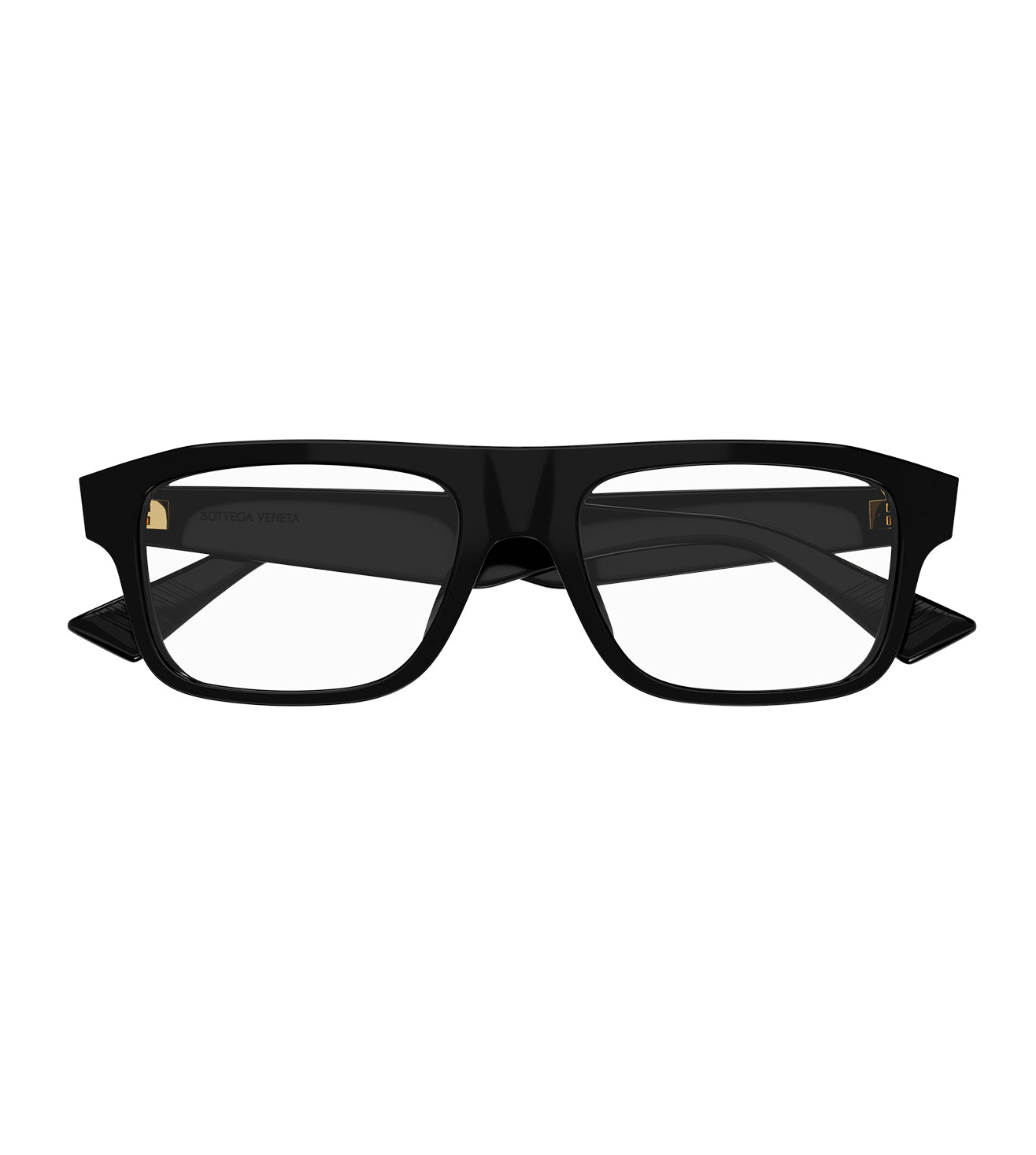 Bottega Veneta Men's Black Rectangular Optical Frame