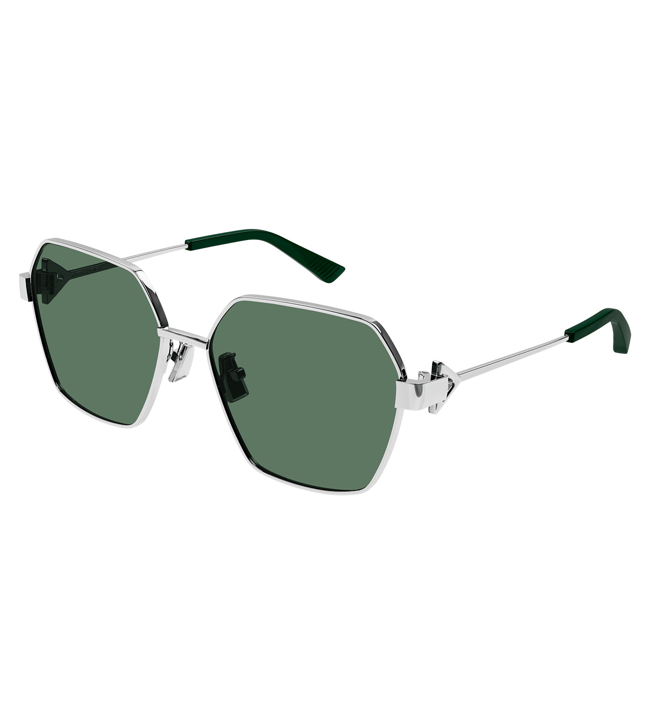 Bottega Venetta New Classic Women's Green Geometric Sunglasses