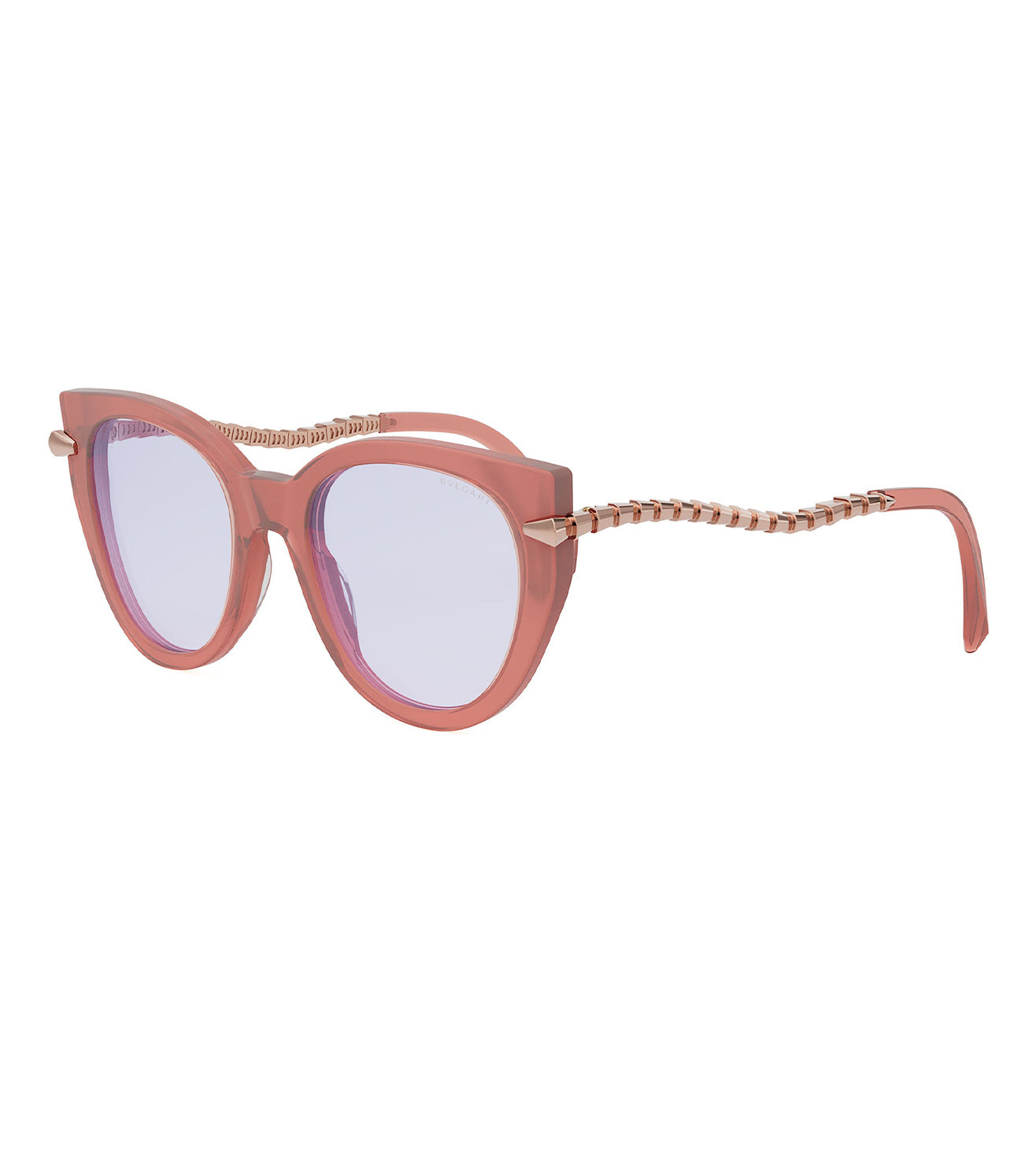 Bvlgari Women's Pink Cat-Eye Optical Frame