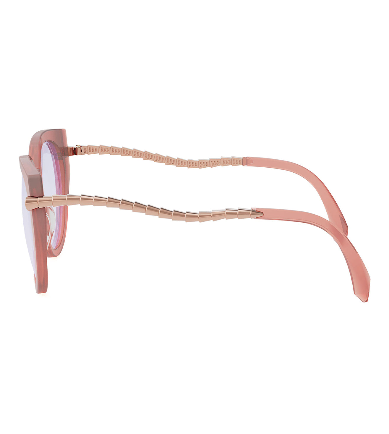 Bvlgari Women's Pink Cat-Eye Optical Frame