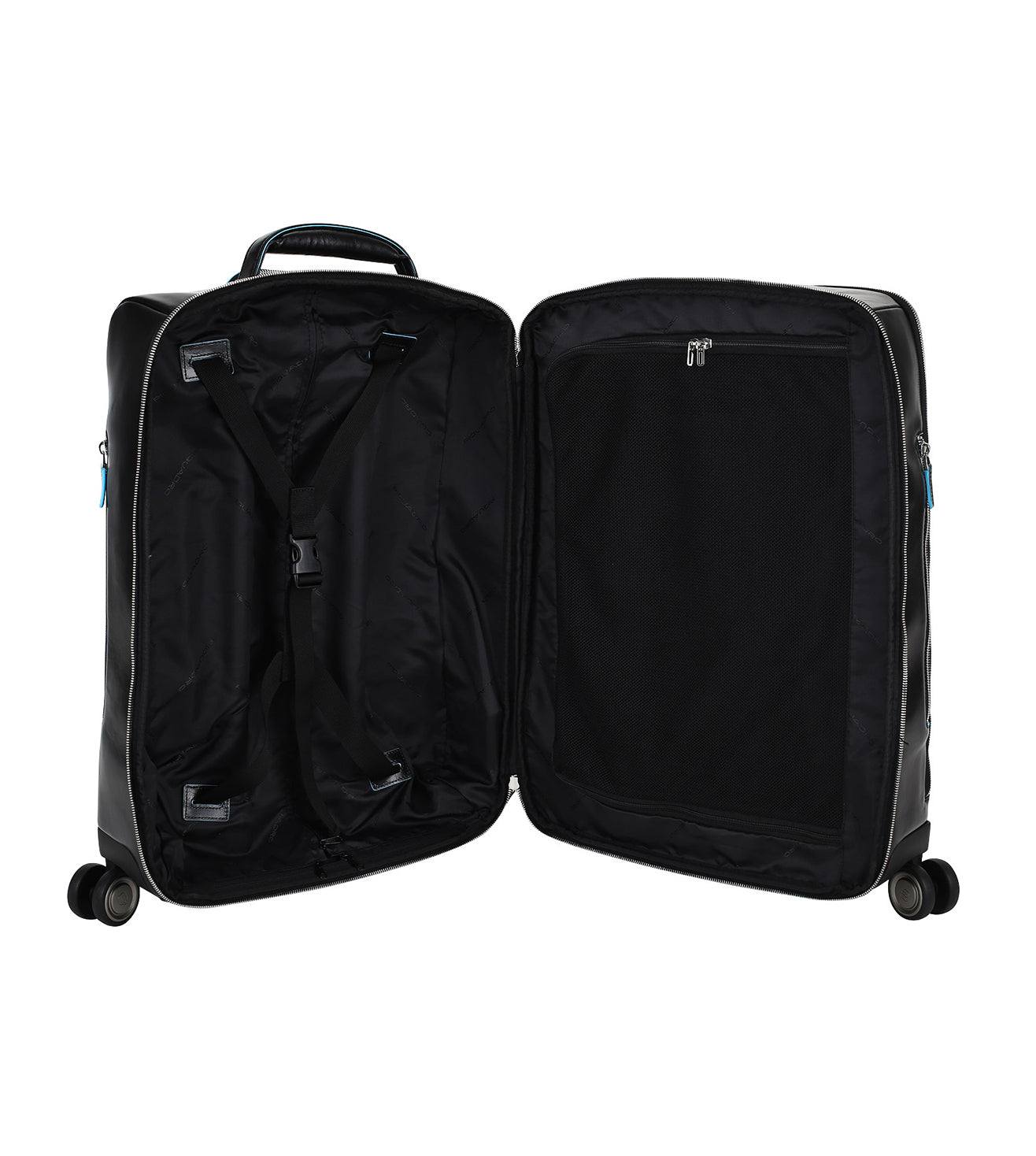 Piquadro Blue Square Unisex Black Cabin Trolley