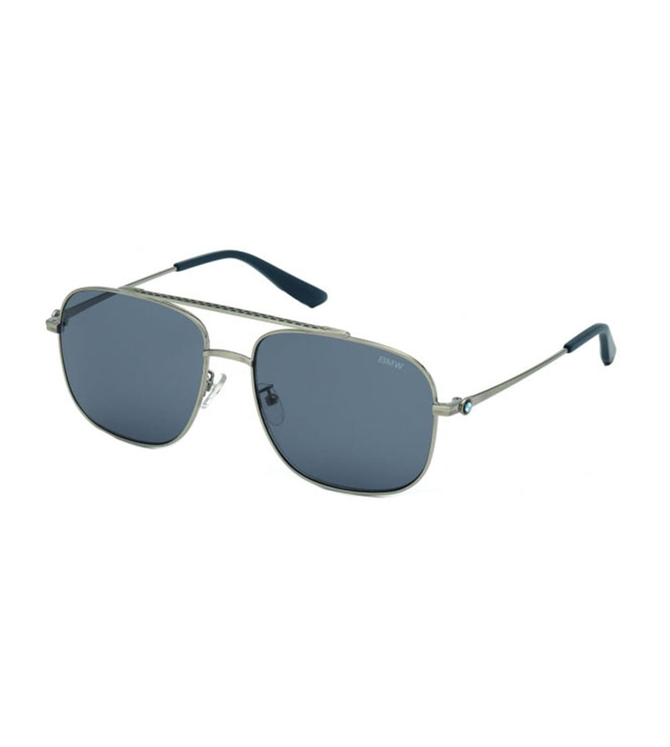 BMW Unisex Grey Aviator Sunglasses