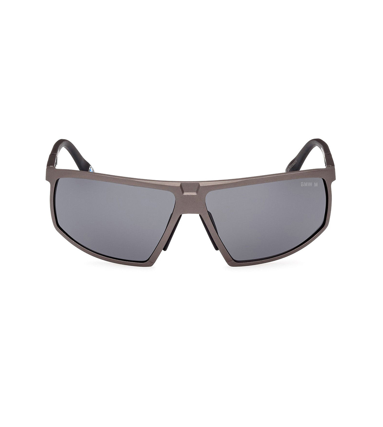 BMW Men's Smoke Rectangular Sunglasses