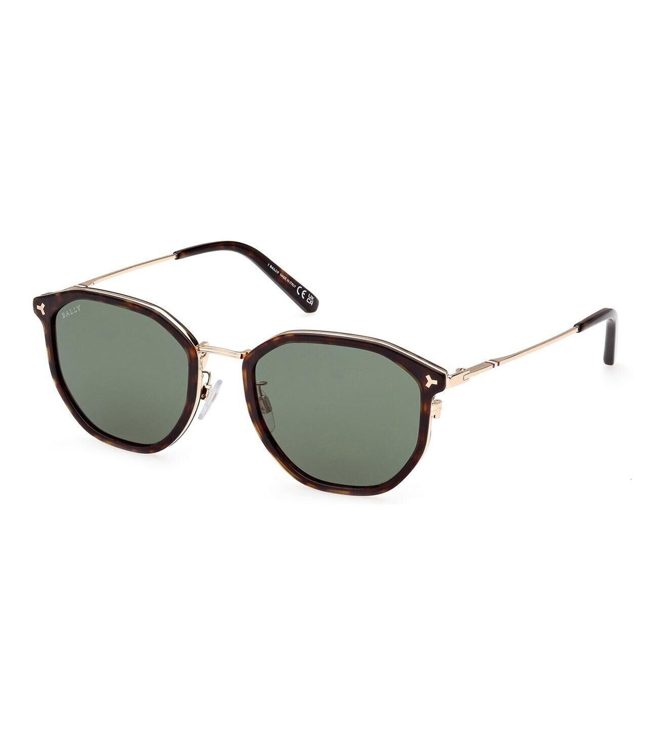 Bally Unisex Green Square Sunglasses