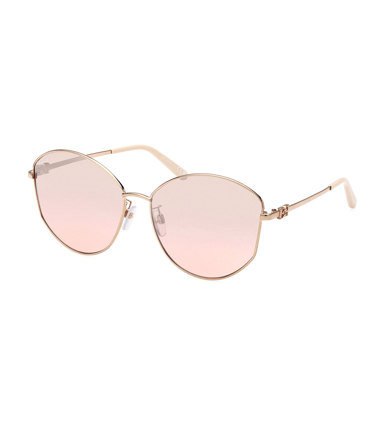 Bally Women's Gradient Peach Butterfly Sunglasses