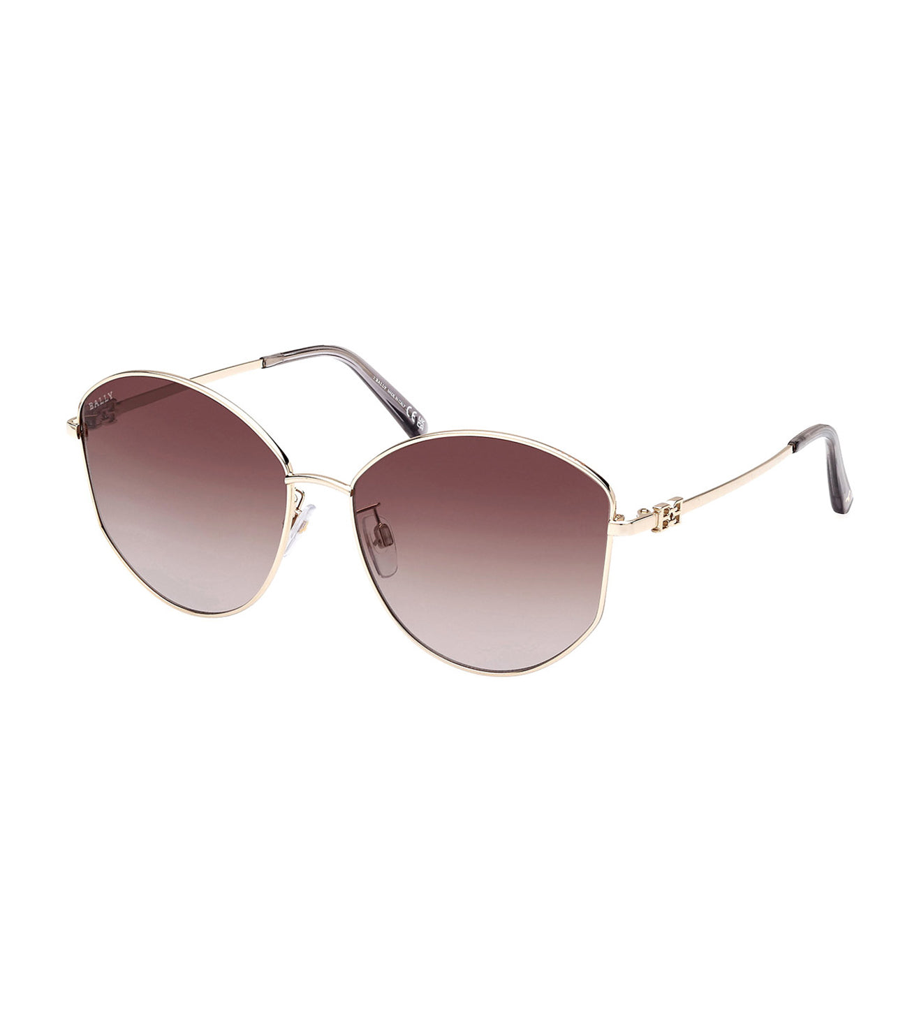 Bally Women's Gradient Red Butterfly Sunglasses