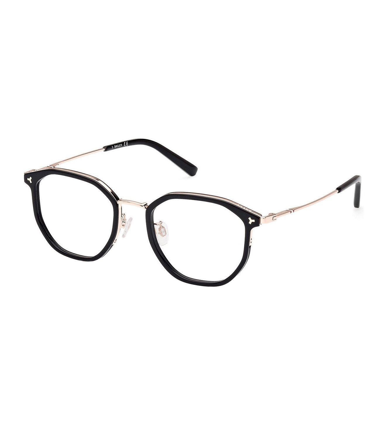 Bally Men's Black Square Optical Frame