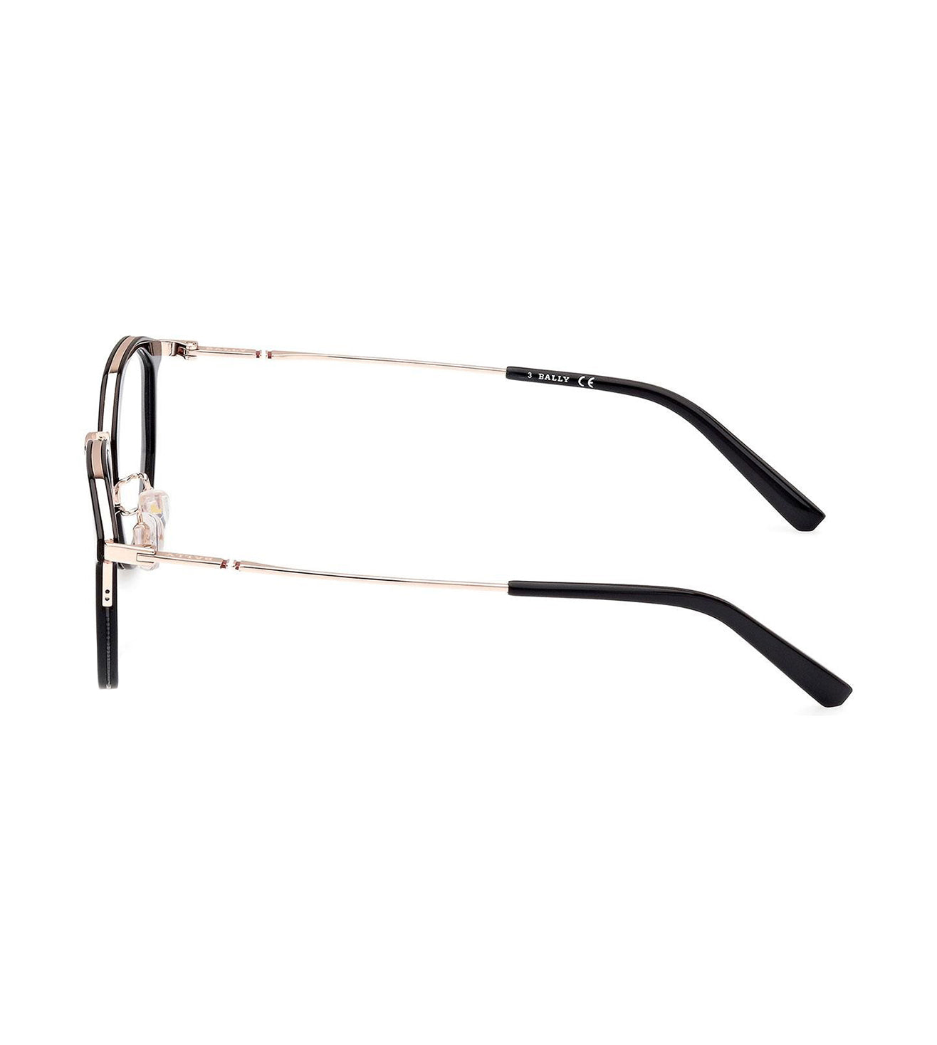 Bally Men's Black Square Optical Frame