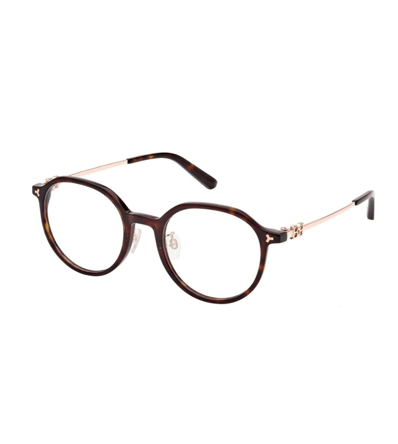 Bally Unisex Dark Havana Round Optical Frame