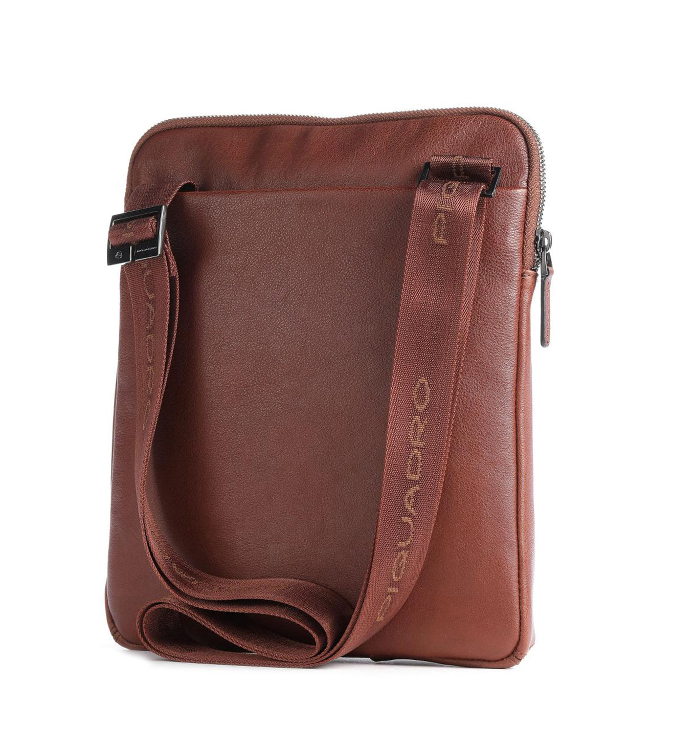 Piquadro Black Square Men's Tobacco Crossbody Bag