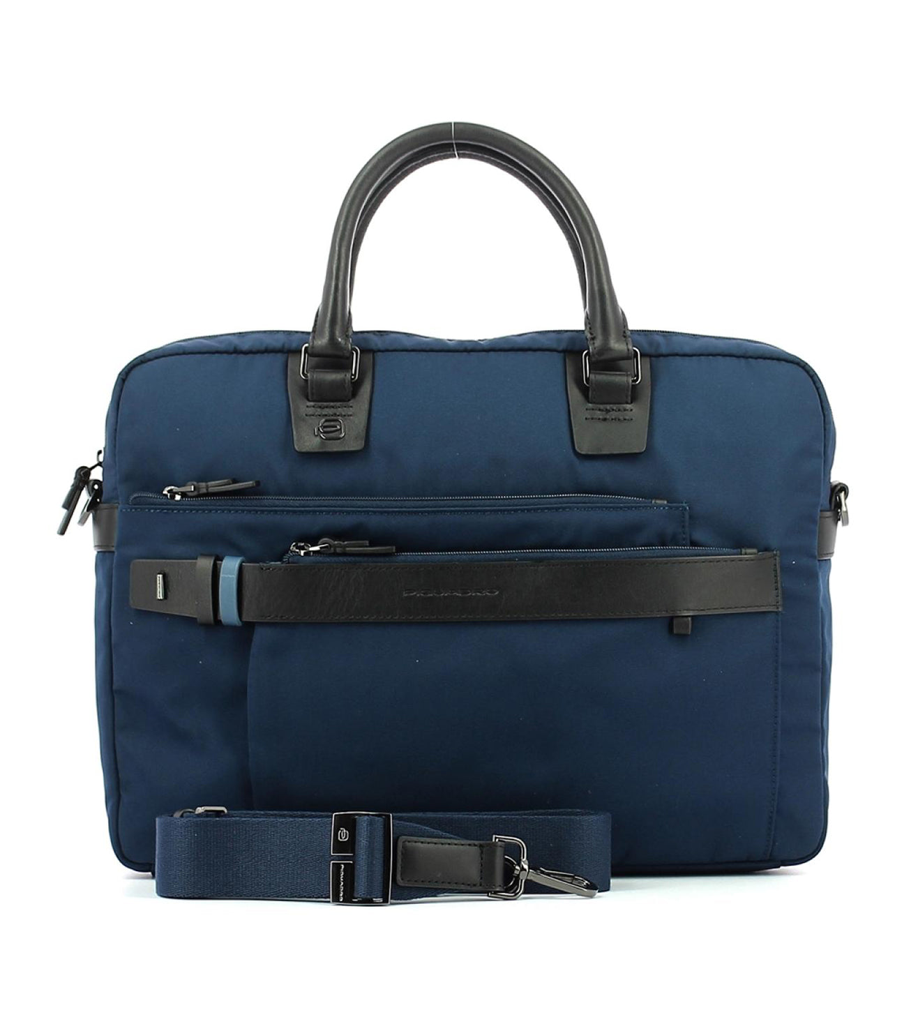 Piquadro Hexagon Unisex Blue Laptop Briefcase