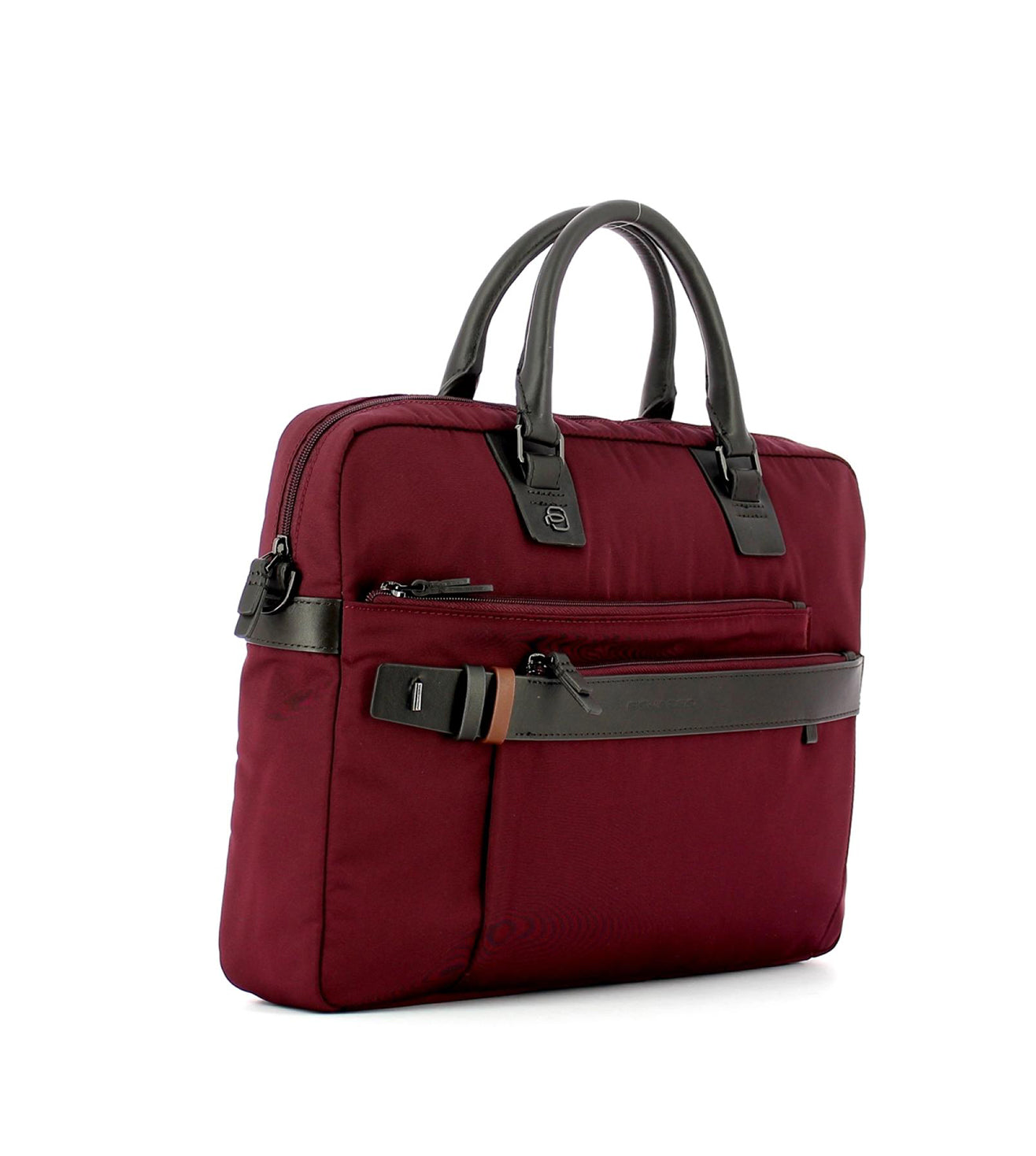 Piquadro Hexagon Unisex Burgundy Laptop Briefcase