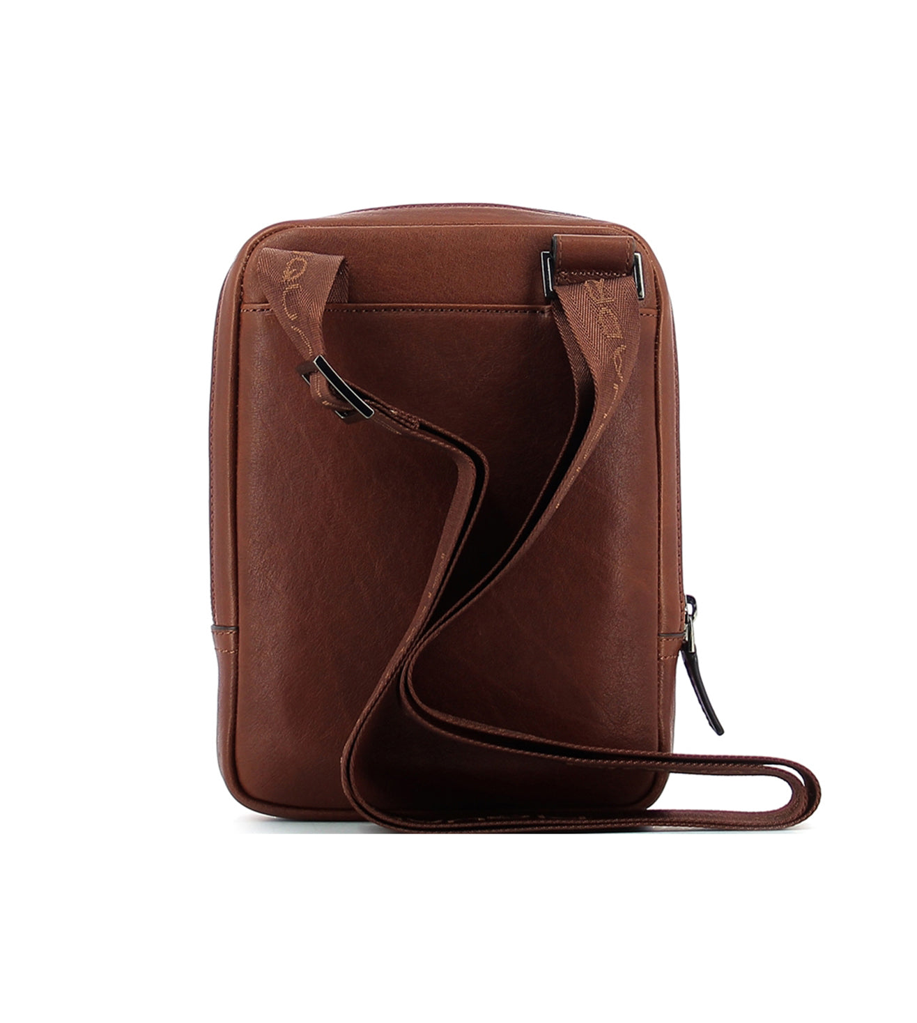 Piquadro Black Square Men's Tobacco Crossbody Bag