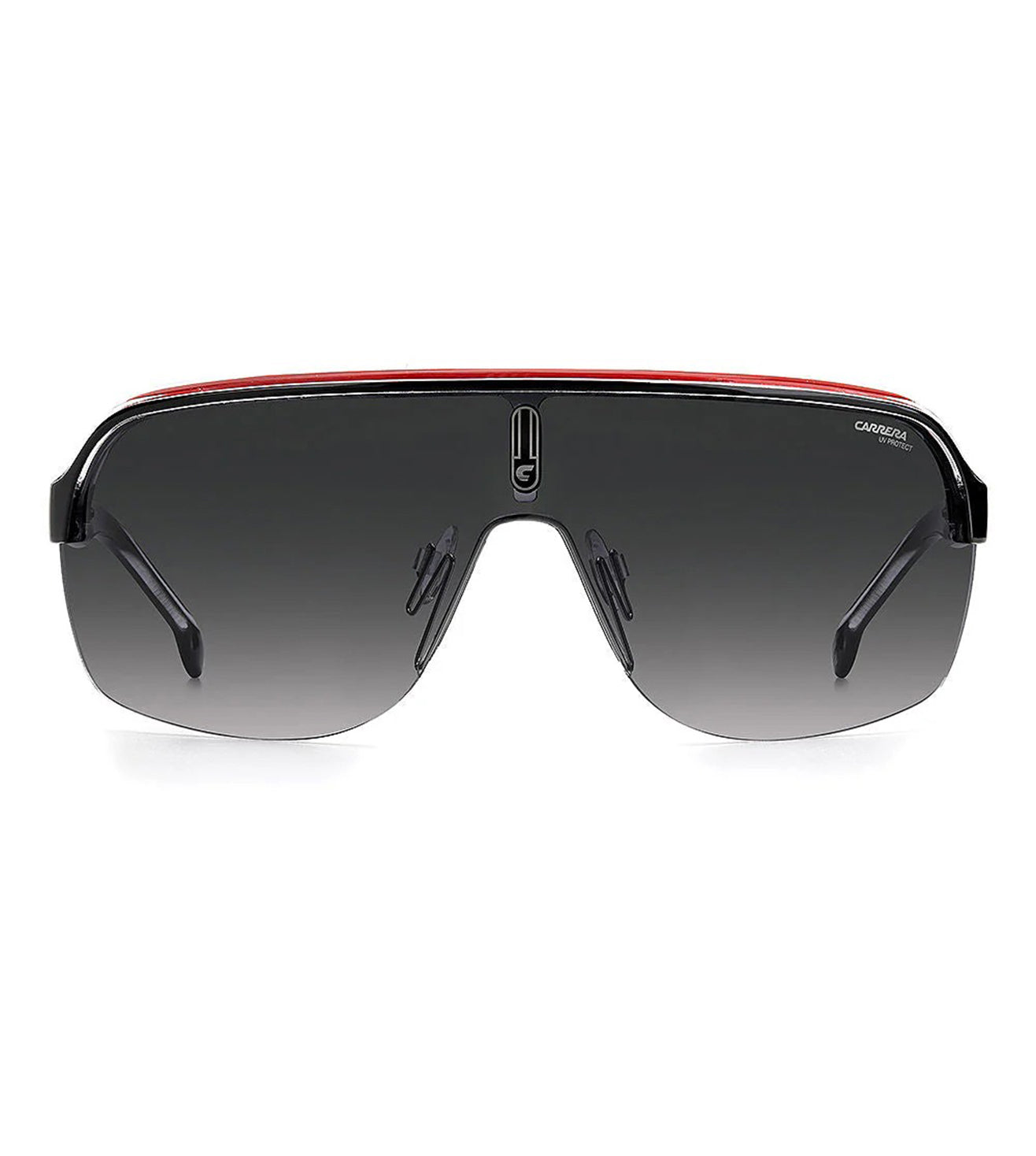 Carrera Top Car Men's Dark Grey Gradient Wraparound Sunglass