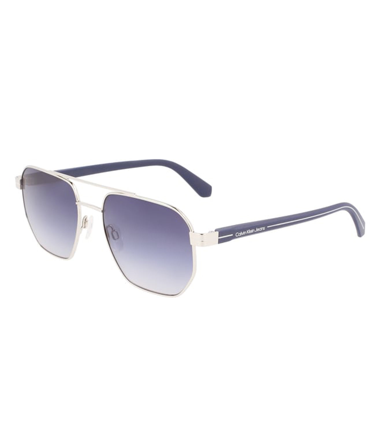 Calvin Klein Men's Blue Gradient Aviator Sunglasses