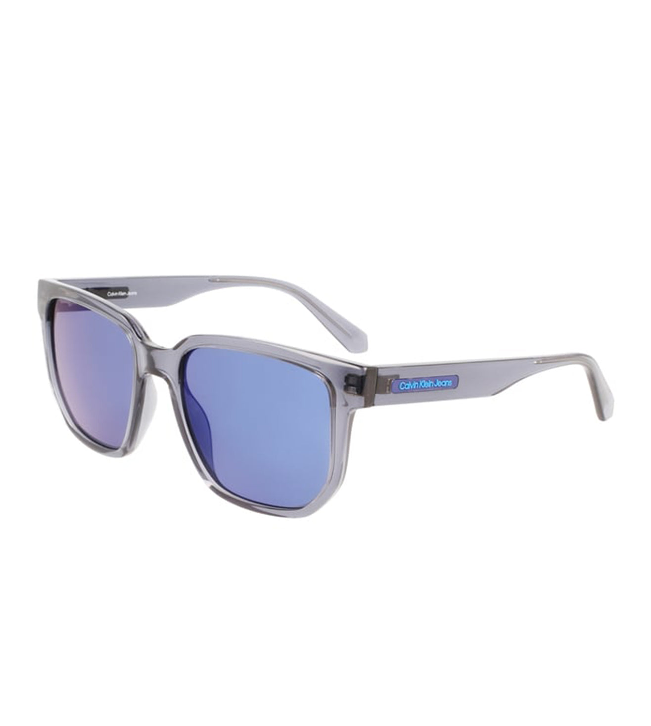 Calvin Klein Unisex Blue Geometric Sunglasses