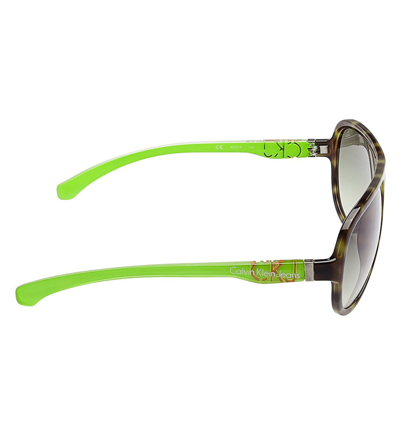 Calvin Klein Unisex Green Aviator Sunglasses