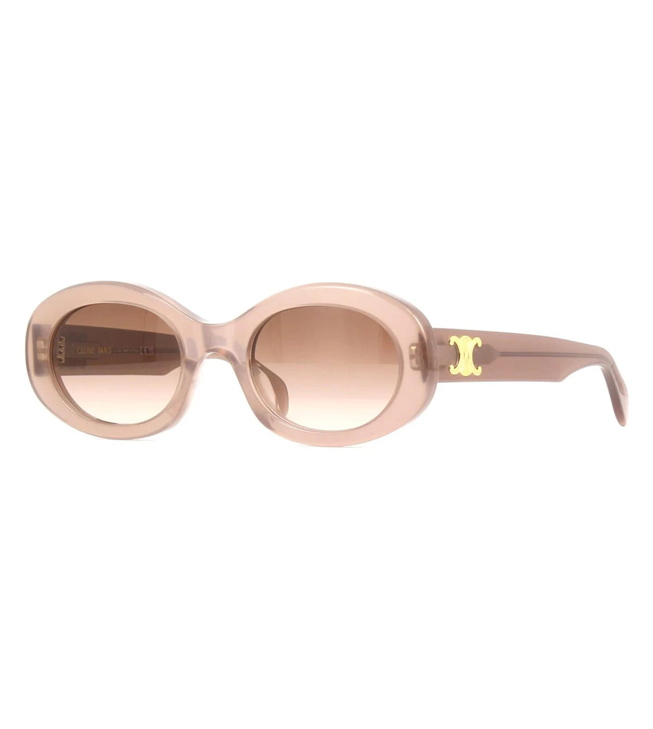 Celine Women Brown Gradient Round Sunglasses