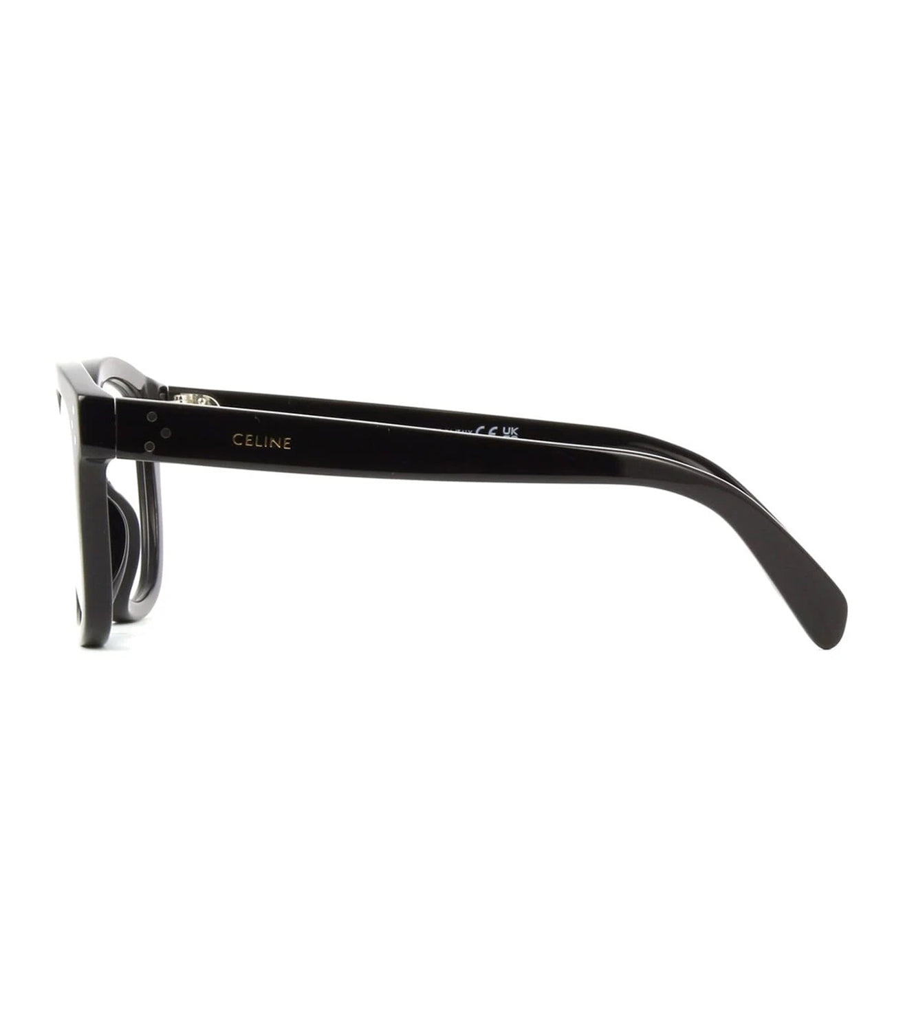 Celine Women's Shiny Black Square Optical Frame