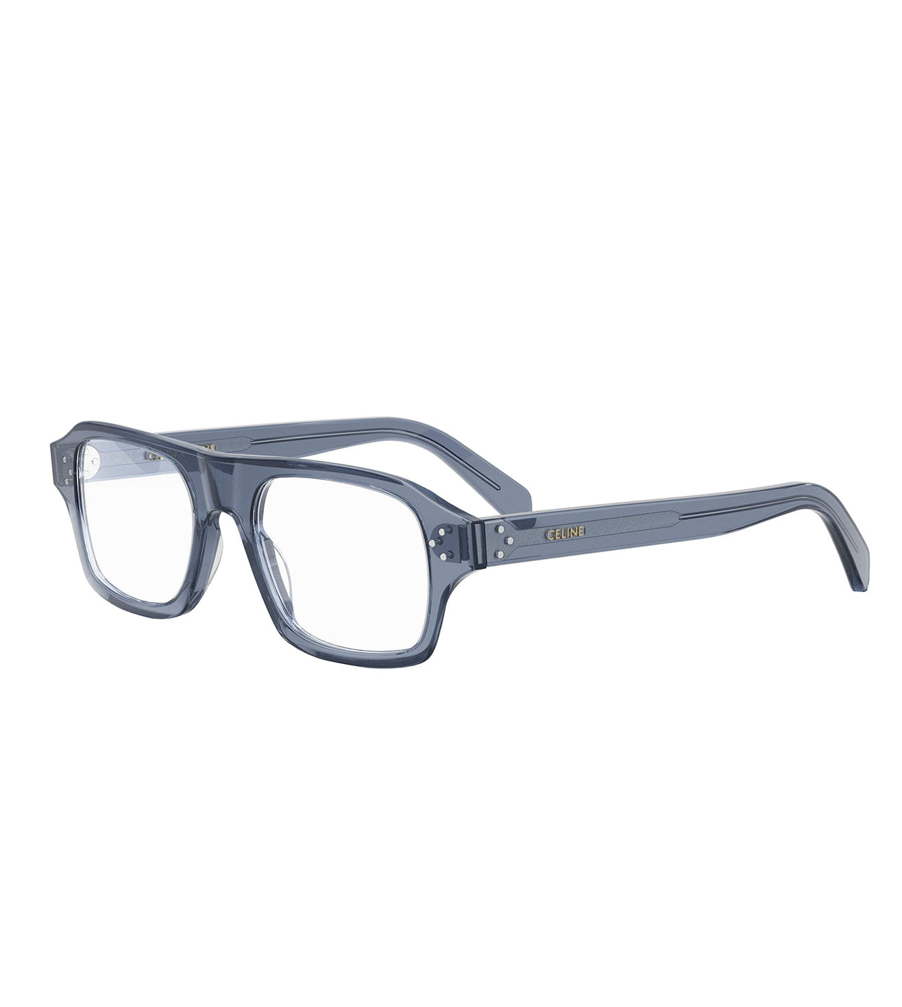 Celine Men's Blue Square Optical Frame