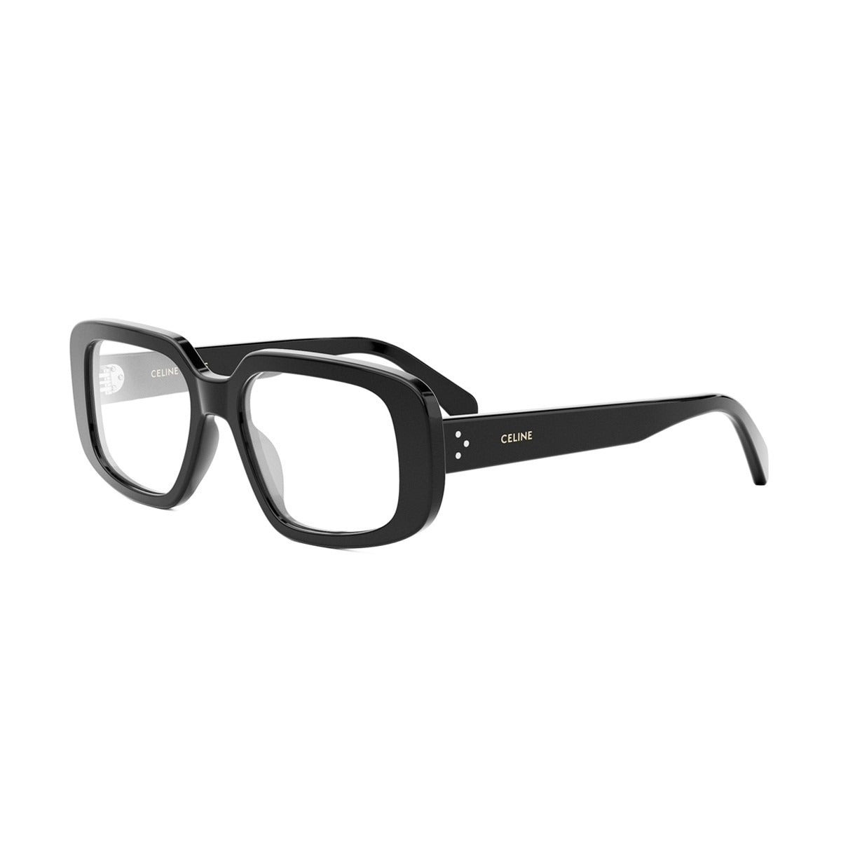 Celine Men's Black Rectangular Optical Frame