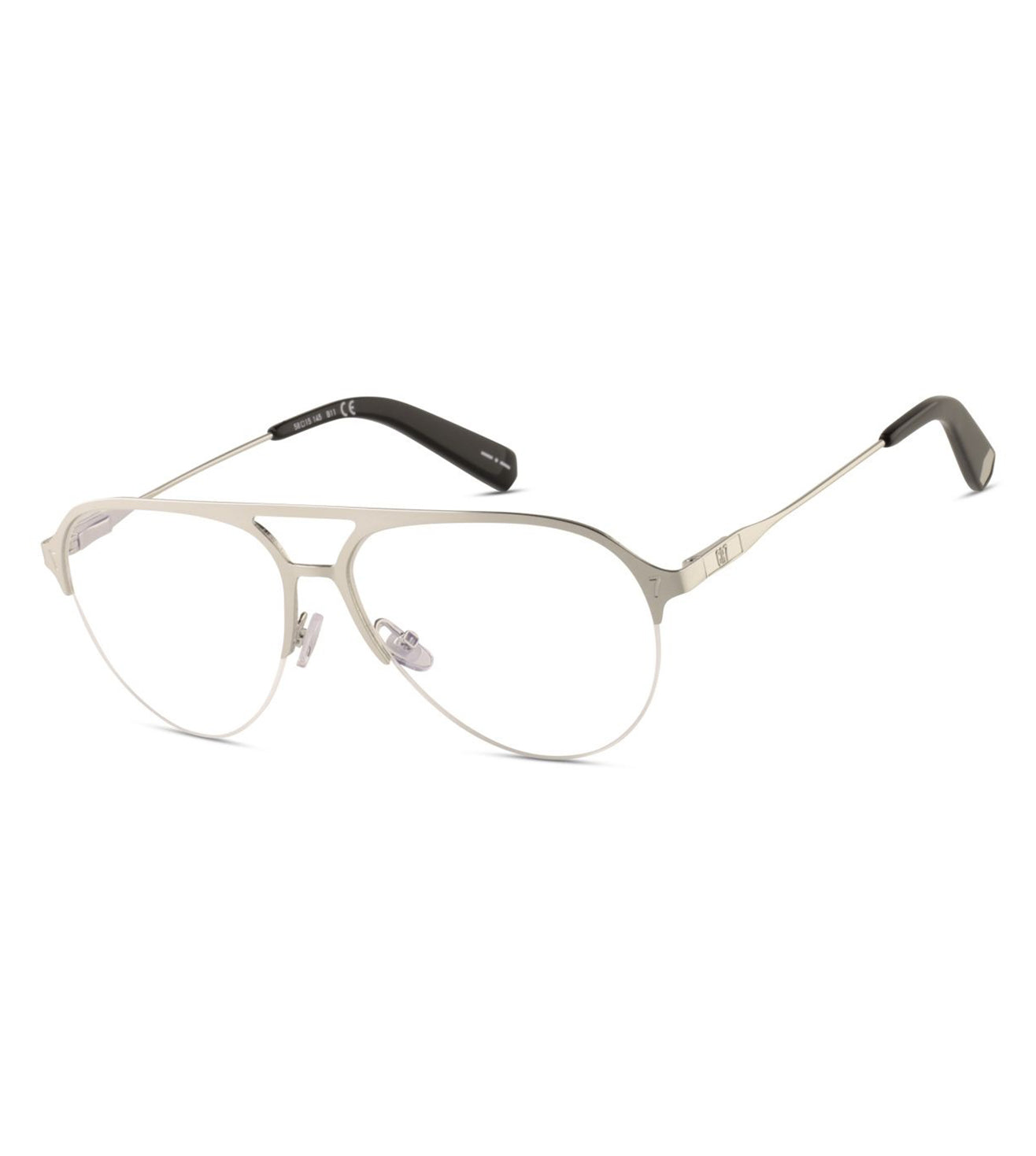 CR7 Men's Silver Aviator Optical Frame