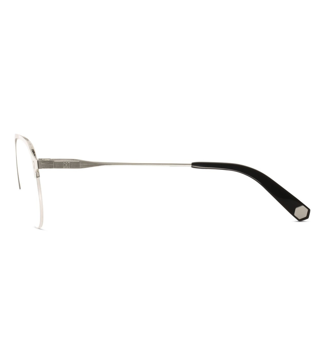 CR7 Men's Silver Aviator Optical Frame