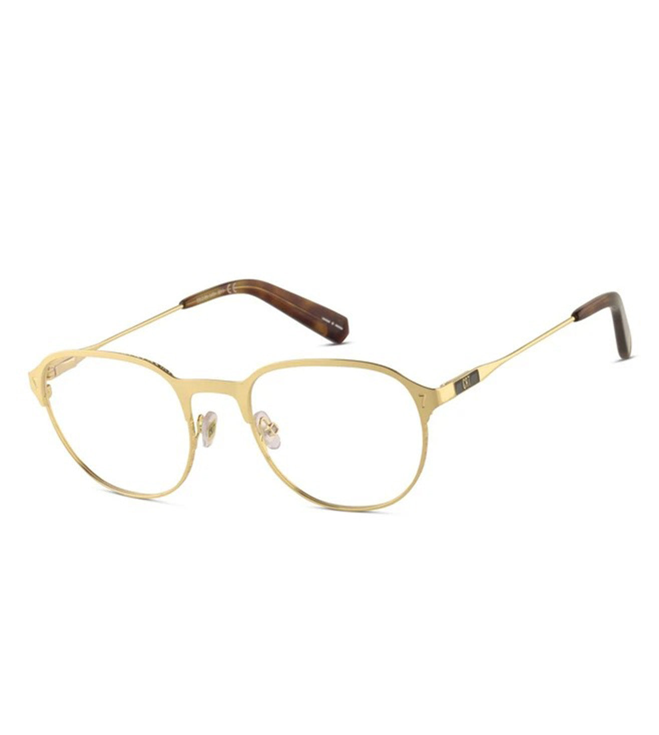 CR7 Unisex Gold Round Optical Frame