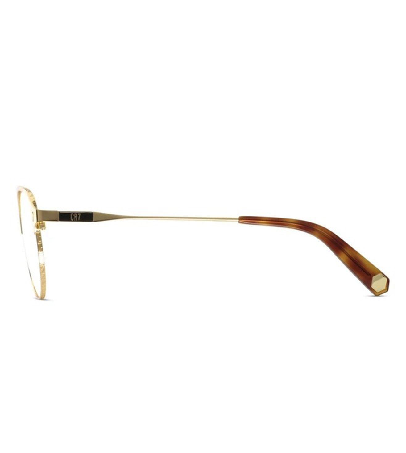 CR7 Unisex Gold Round Optical Frame