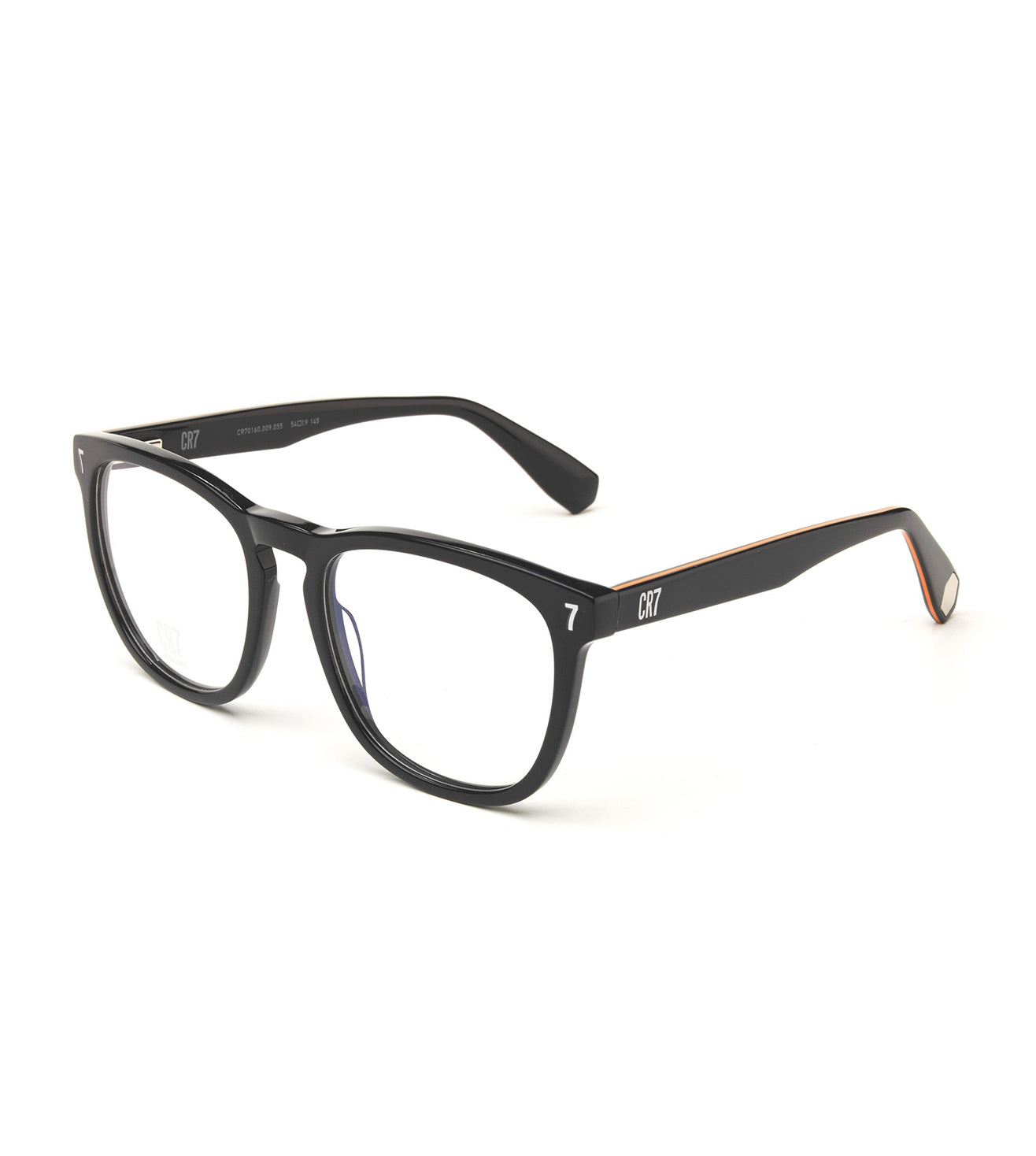 CR7 Unisex Black Oval Optical Frame