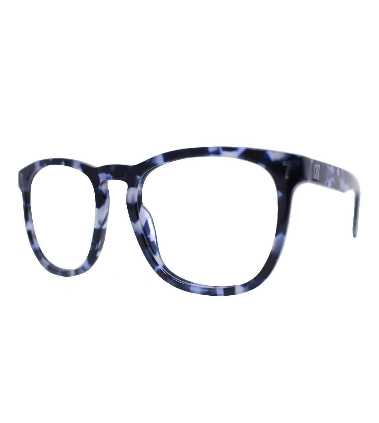 CR7 Unisex Blue Havana Square Optical Frame