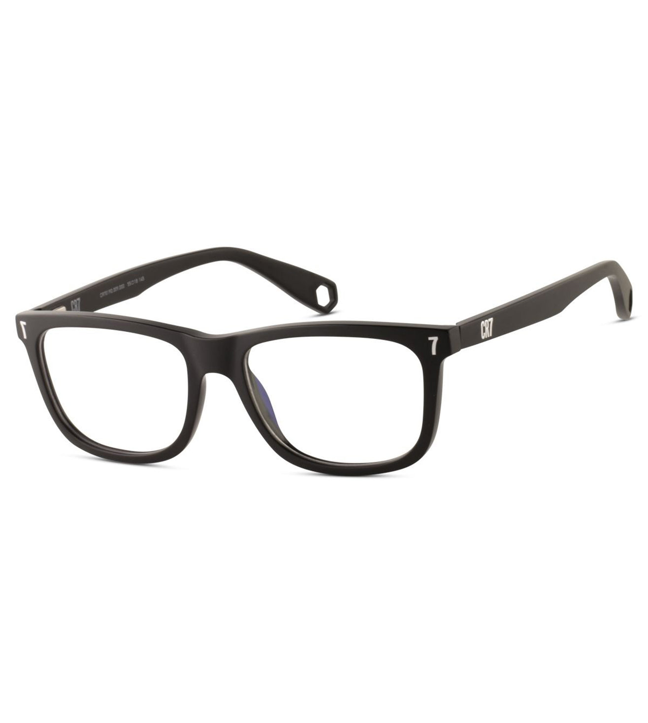 CR7 Unisex Black Rectangular Optical Frame