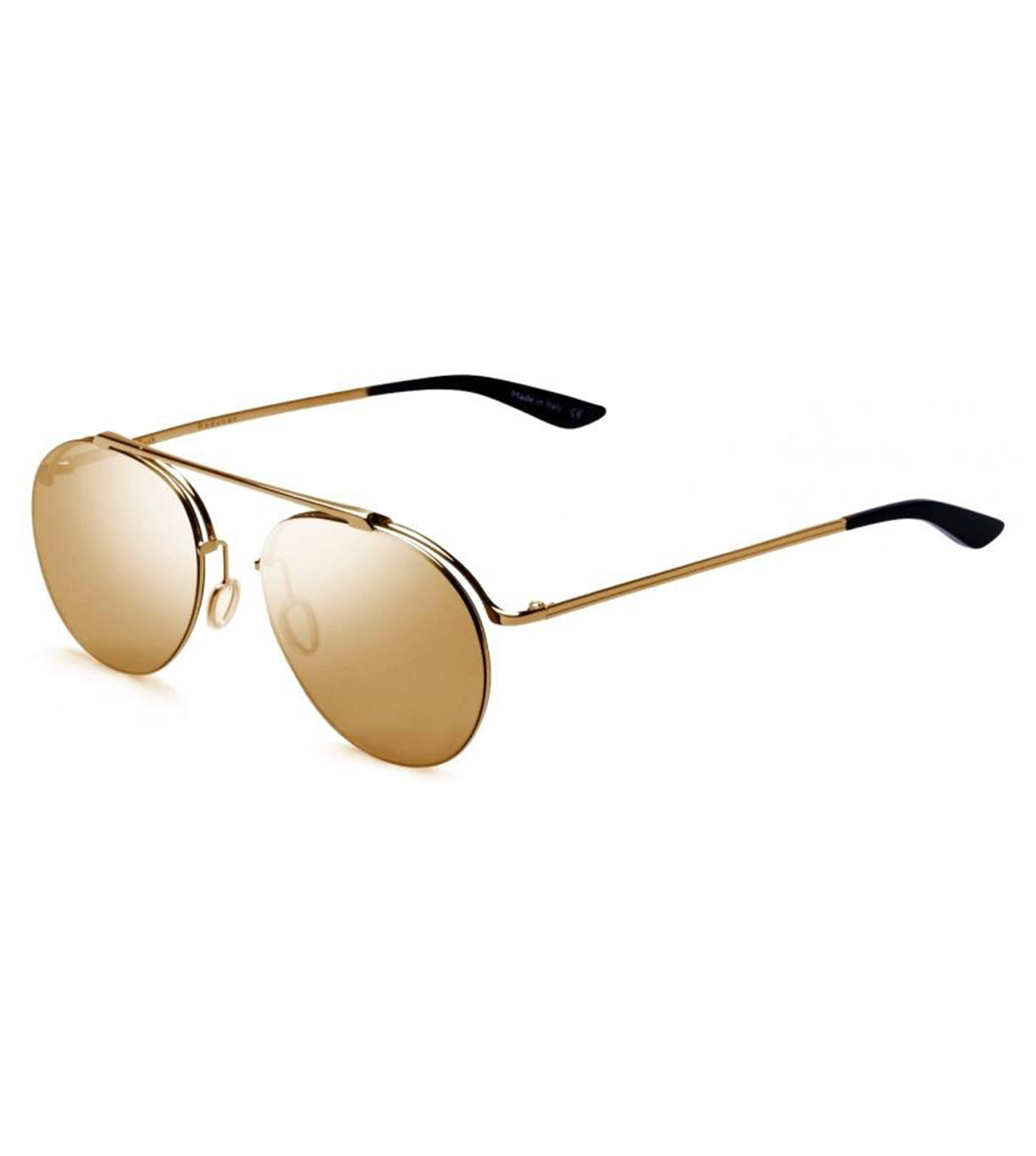 Christian Roth Unisex Gold Aviator Sunglasses