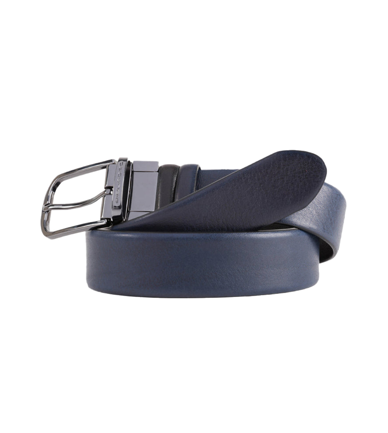 Piquadro Black Square Men's Black-Night Blue Reversible Belt