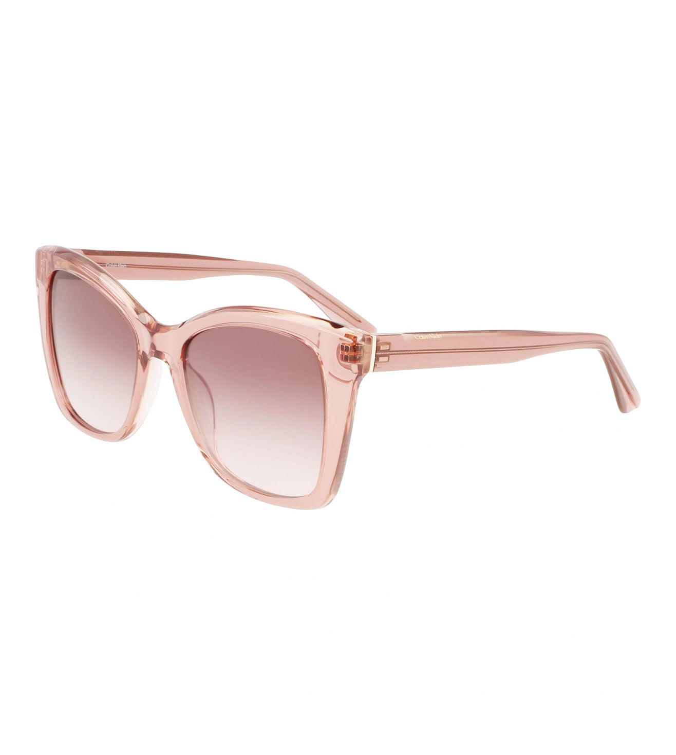 Calvin Klein Women's Gradient Brown/Rose Butterfly Sunglasses