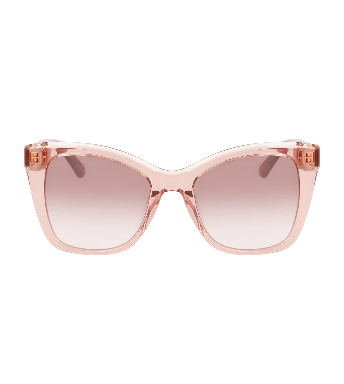 Calvin Klein Women's Gradient Brown/Rose Butterfly Sunglasses