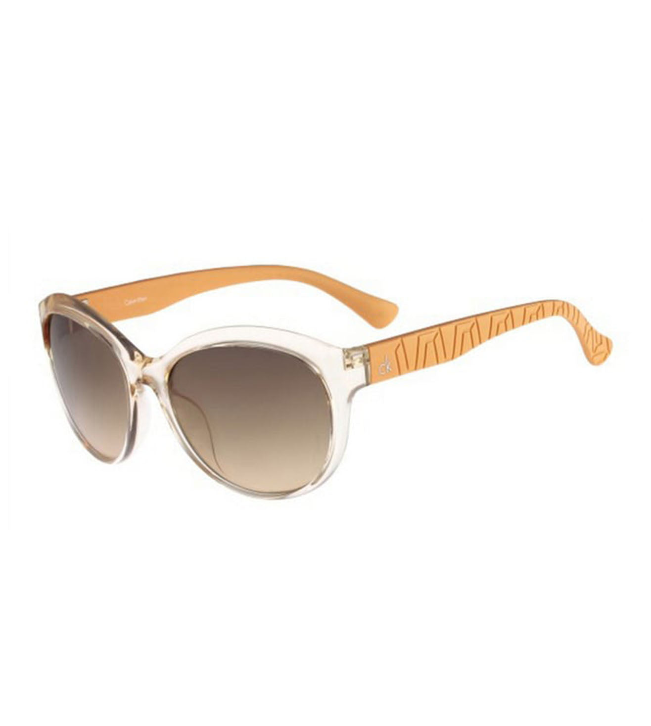 Calvin Klein Women's Grey Oval Sunglasses
