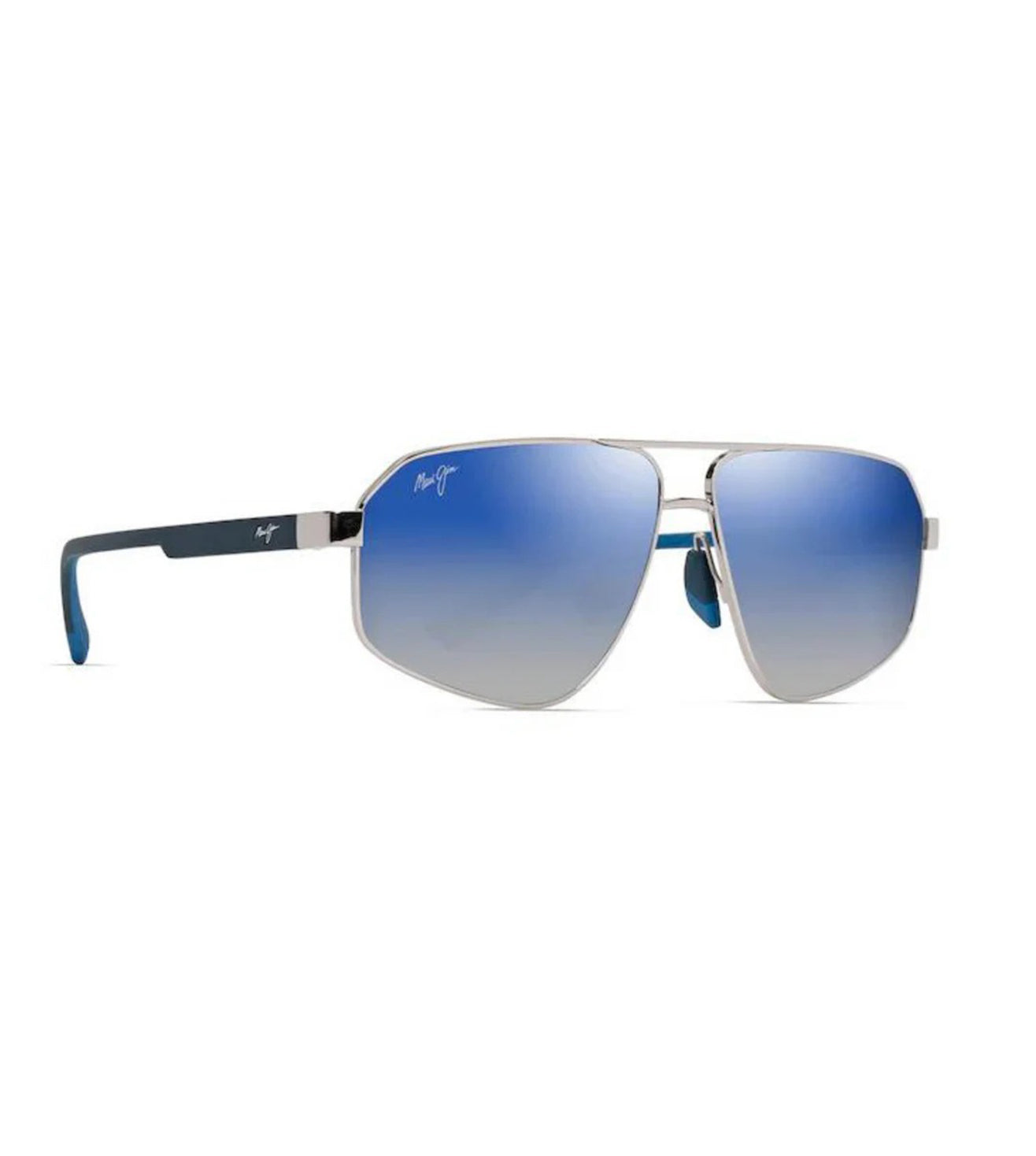 Maui Jim Men's Blue Mirror Aviator Sunglasses