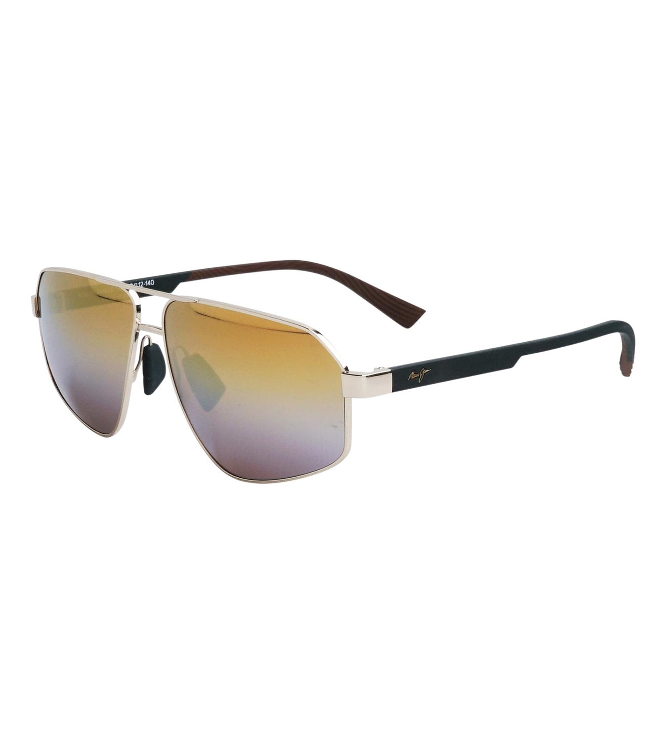 Maui Jim Men's Blue Mirror Aviator Sunglasses