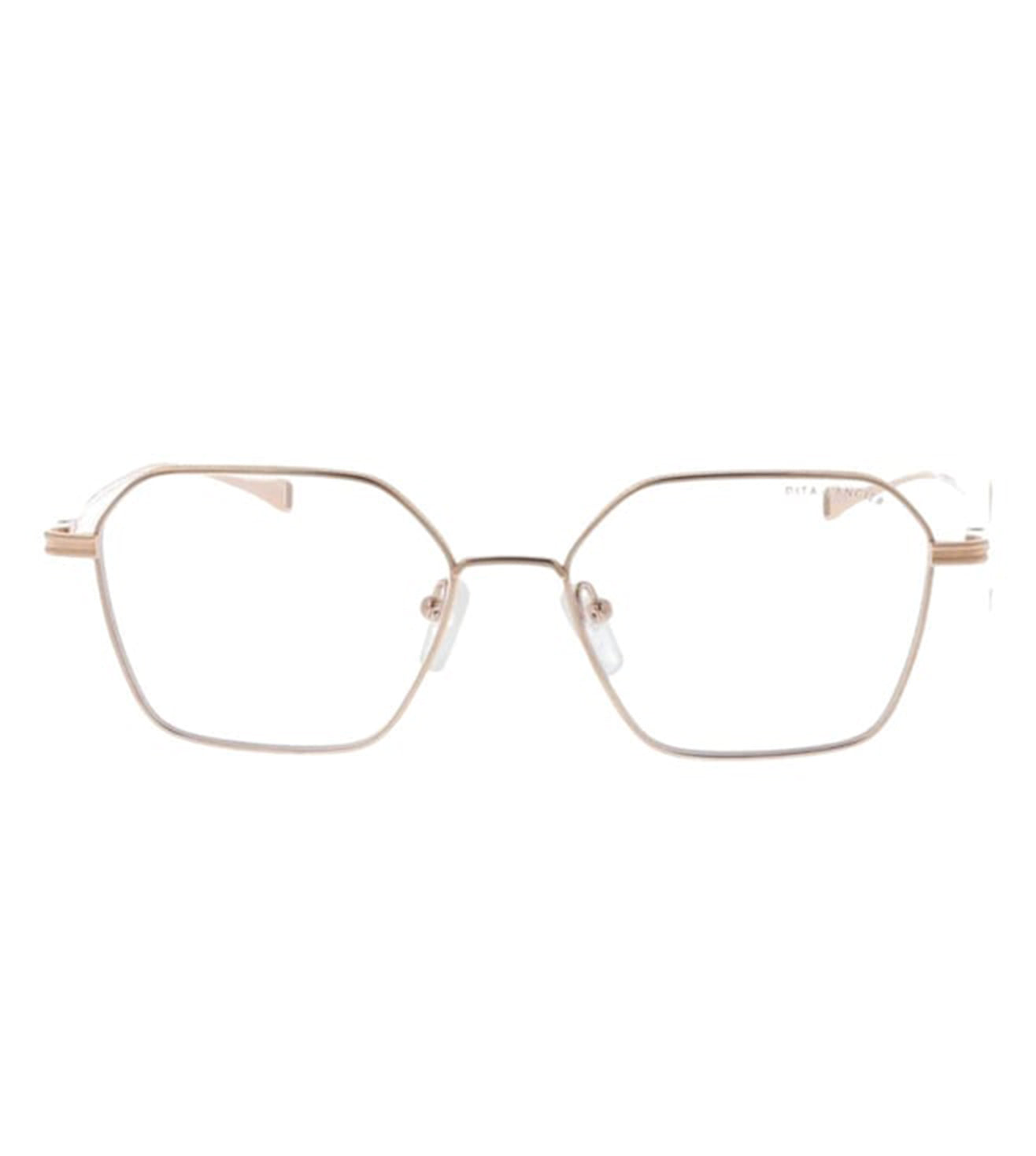 Dita Men's Rose Gold Geometric Optical Frame