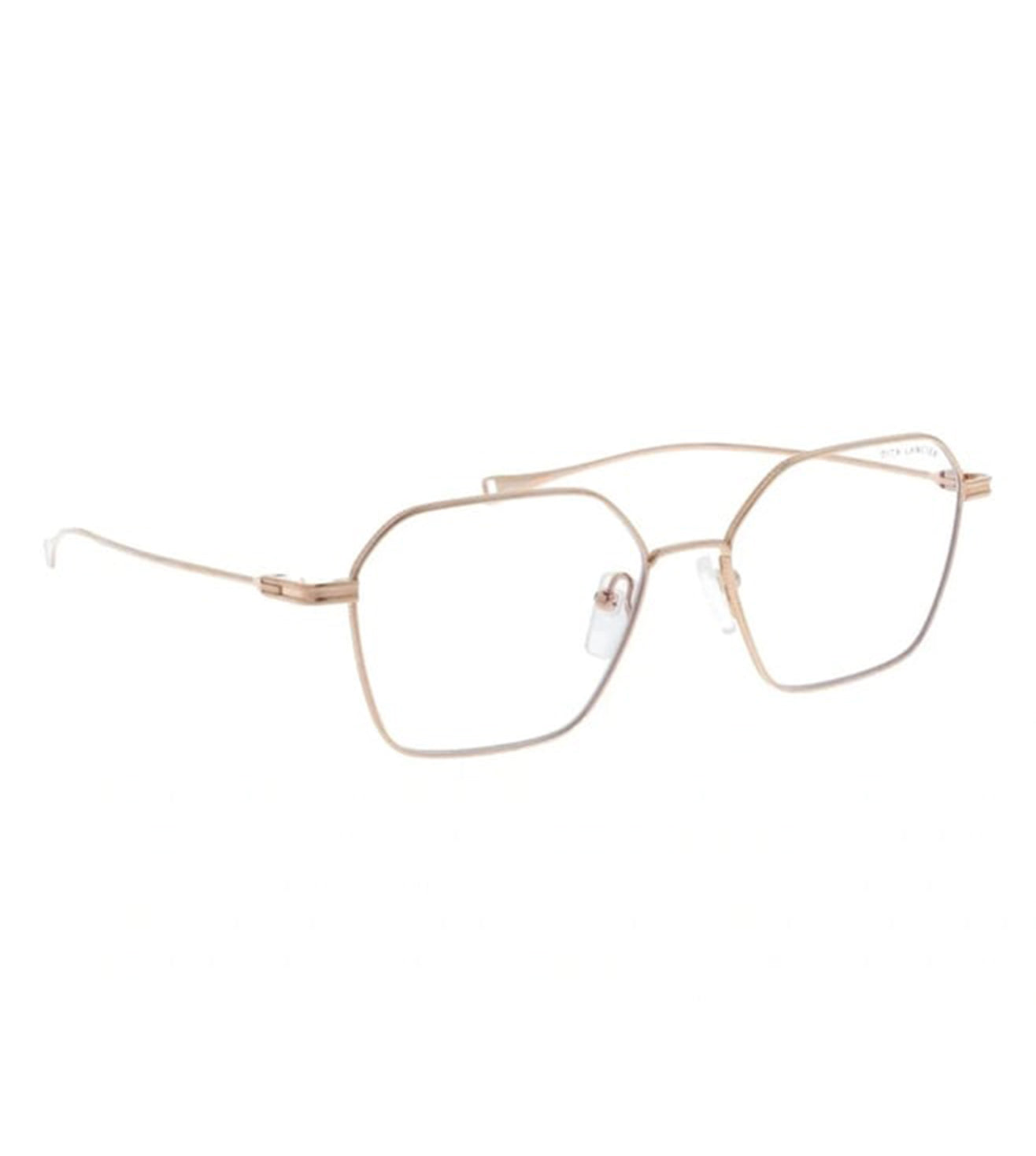 Dita Men's Rose Gold Geometric Optical Frame