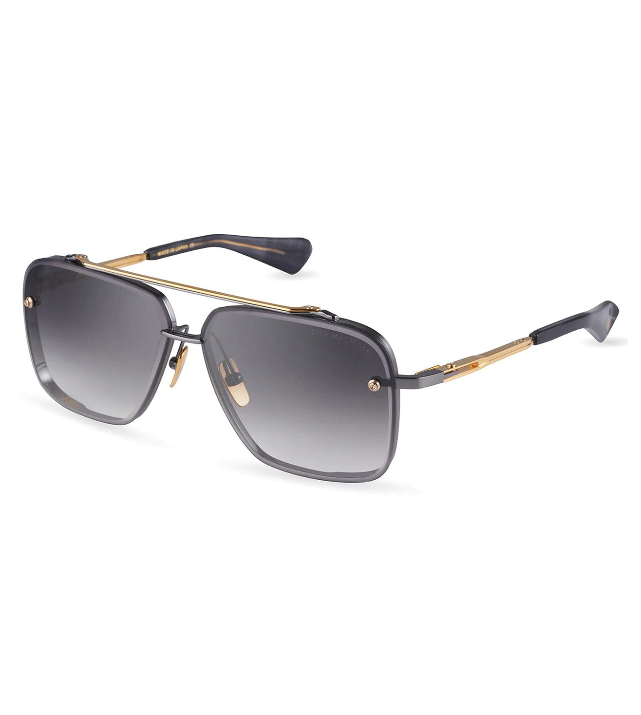 Dita Mach-Six Unisex Grey Aviator Sunglasses