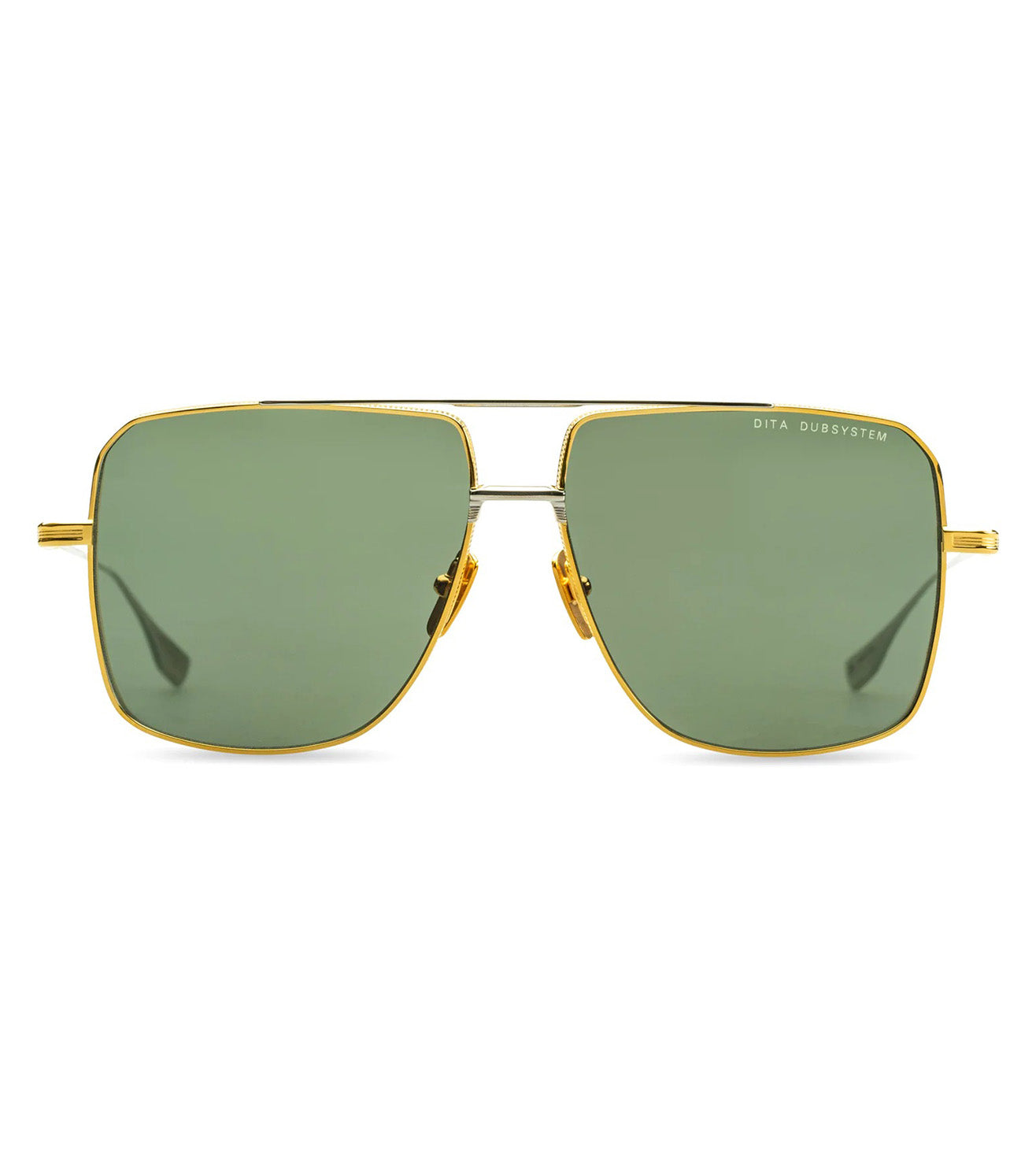 Dita Dubsystem Unisex Green Aviator Sunglasses